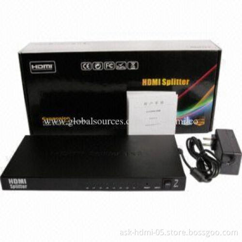 HDMI Splitter, 1x8 with 4K